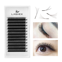 Nouveaux ventilateurs super étroits 2D W3D W4D W5D Clover W Extensions de cils avec 0,07 mm 0,05