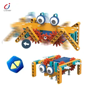 Chengji Electric Mechanical Gear Building Blocks Diy Assembly Game Educational Remote Control Electric Gear Building Block Toys