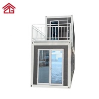 2 ou 3 chambres à coucher Mobile Préfabriqué Living Tiny Villa Cabin House Décoration luxueuse Tiny House à vendre Allstar Glass Door Modern