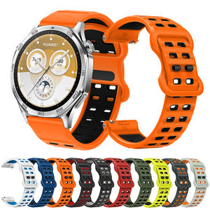 أحزمة ساعة رياضية من السيليكون قابلة للتنفس بعرض 22 ملم، تصميم حلقي رياضي لسلسلة ساعات جارمين فوررنر الذكية، إكسسوارات حزام الساعة - Product Image 1