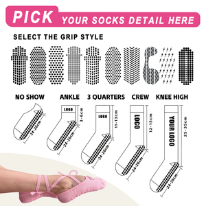 Chaussettes de Pilates et de Yoga Personnalisées avec Logo Professionnel - Chaussettes de Fitness et d'Exercice Respirantes et Antidérapantes pour Femmes - Product Image 3