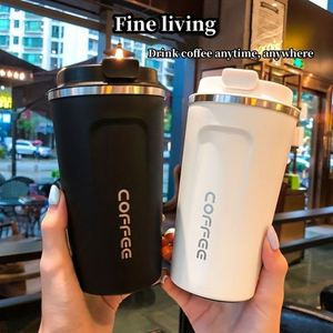 Mug de voyage isotherme en acier inoxydable 380 ml (13 oz) avec logo personnalisé, anti-fuite, réutilisable, couvercle rabattable, maintien thermique 6-12 heures - Product Image 4