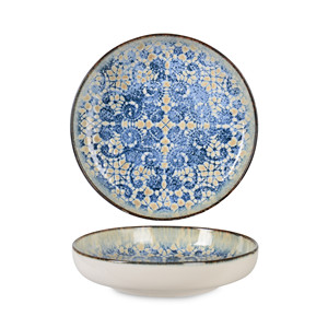 Tazón Bluet Ø 22 cm A 4 cm, Porcelana Fina Premium con Impresión Digital, Porcelana Rinart - Product Image 1