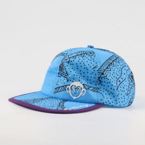 <span class=keywords><strong>Casquette</strong></span> de course personnalisée à 6 panneaux avec visière souple et sublimation non structurée, imperméable - Product Image 1