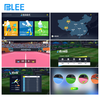 Machine de Jeu de Fitness Somatosensorielle Interactive AR pour Entraînement de Tennis Parc d'attractions Intérieur Simulateur de Tennis Sportif