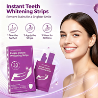 Tiras Blanqueadoras OEM ODM, Parches Blanqueadores Brillantes para Eliminar Manchas Persistentes y Placa Amarilla, Protegen el Esmalte Dental, Empaque en Caja