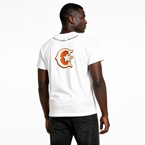 T-shirt unisexe pour homme en coton 100% avec impression graphique personnalisée, manches raglan, design avant avec bordure contrastée, style streetwear - Product Image 2