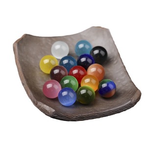 All'ingrosso una varietà di palline rotonde colorate occhi di gatto senza fori <span class=keywords><strong>pietre</strong></span> originali per l'arredamento della casa o <span class=keywords><strong>le</strong></span> caratteristiche del giardino - Product Image 5
