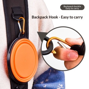 Conteneur pliable pour nourriture et eau pour animaux de compagnie en silicone écologique, bol de voyage portable pour chien, bol à boire rétractable pour animaux de compagnie en plein air - Product Image 4