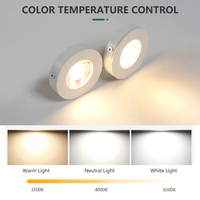 Lumière descendante pour armoire intérieure à montage en surface 3500K 4000K 6500K 5w COB Mini spot LED