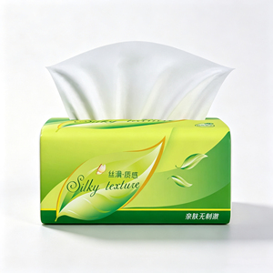 Papier toilette extra épais 4 plis, mouchoirs en papier facial, serviettes en papier en pâte <span class=keywords><strong>de</strong></span> bois, serviettes en papier, mouchoirs en papier en gros, mouchoirs faciaux AFH pour usage commercial - Product Image 1