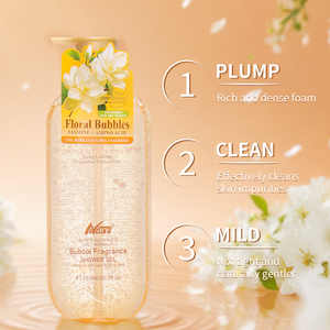 Nary Promotion <span class=keywords><strong>Vente</strong></span> en Gros Gel Douche Moussant 750 ml Parfum Floral Exfoliant Hydratant Biologique Naturel Fabricant de Savon Corporel - Product Image 3
