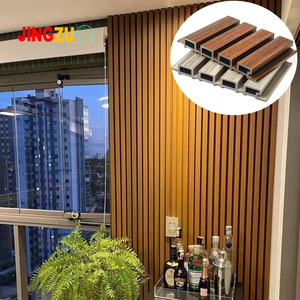 Panel de Pared Ranurado WPC de Bajo Precio, Panel de Revestimiento de Madera y Plástico Compuesto de 2900 mm con Cara Hueca, WPC <span class=keywords><strong>para</strong></span> Revestimiento Exterior - Product Image 5