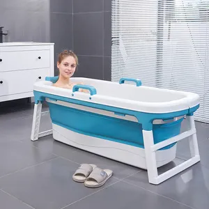 Dewasa Bak Mandi Plastik Besar Freestanding Bath Lembut Besar Bathtub