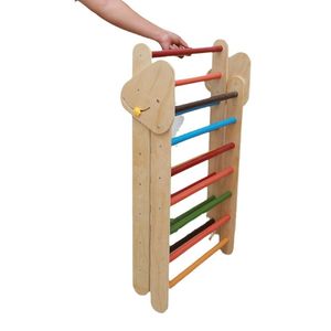 Enfants Montessori Piklers Intérieur École Usage Domestique Écologique Grimpeur Gym Ensemble Pliable En Bois Escalade Cadre Bébé Utilisation - Product Image 5