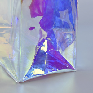 Túi Đựng Đồ Mua Sắm Bằng Sợi Đay Mô Tả Bốn Mặt Đơn Giản Và Đơn Giản, Màu Nâu Nhạt, Màu Xanh Da Trời - Product Image 3