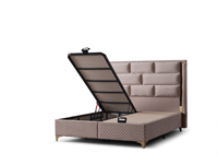 Ensembles de Chambre d'Hôtel Modernes avec Rangement, Lits Simples, Queen, King Size et Doubles, Base en Bois