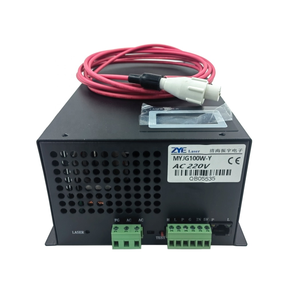 ZYE 100 Вт CO2 лазерный источник питания MYJG100W-Y со светодиодным дисплеем источник питания для лазерной гравировки машина для резки