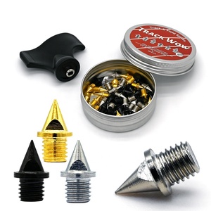 48 pcs 6.4mm 1/4 "theo dõi & lĩnh vực kim tự tháp gai Giày Spike thay thế độ cứng cao thép hợp kim chạy nước rút chạy xuyên quốc gia - Product Image 1