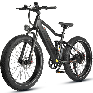 Bicicleta Urbana de 7 Velocidades con Motor sin Escobillas en el Buje Trasero, Batería de Litio de 48V 13Ah, Cuadro de Aleación de Aluminio y Neumáticos Anchos para Nieve 26*4 (Envío desde Almacén en la UE) - Product Image 3