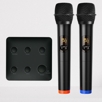 Système de mixage karaoké avec microphone sans fil dynamique portatif, portée de 30 m, en plastique, pour la maison, amplificateur de télévision intelligente, haut-parleur, barre de son