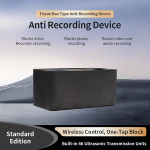 Caja de pañuelos de escritorio con dispositivo antigrabación ultrasónico, equipo de bloqueo de voz, <span class=keywords><strong>bloqueador</strong></span> de grabaciones de audio ultrasónico - Product Image 2