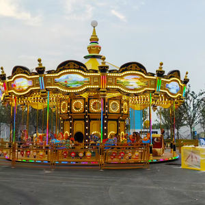 Fair ground Outdoor Amusement 36 Sitze Weihnachten Kiddie Rides Karussell Pferd Merry Go Round zum Verkauf - Product Image 1