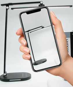 Modern Minimalist Powered LED Desk <b>Lamp</b> with <b>Wireless</b> Charger Reading Room 5-Color Stepless Dimmable Touch Control CRI 80 - Product Image 4