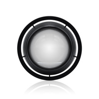 Accesorios de faros LED para coche, lente de proyector biled T1, Kits DRL, Control por aplicación, Ojos de demonio, cubierta cromada negra para piezas de faros