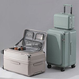 Set Valigie con Apertura Frontale, 2 Pezzi, 20 24 28 Pollici, Grande Capacità Espandibile, per Viaggi d'Affari - Product Image 2