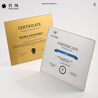 Medalla de Metal Acrílica Creativa Personalizada, Carta de Autorización Comercial para Agencias de Franquicias, Placas de Premio Honoríficas Personalizadas con Impresión UV