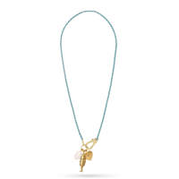 Collier avec pendentif poisson personnalisé EDGE, cordon coloré et accents dorés, bijoux élégants et tendance, collier OEM ODM pour femmes