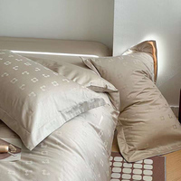 Nouvelle mode ensemble de literie de luxe 100% coton broderie exquise drap de lit et housse de couette pour hôtels 5 étoiles