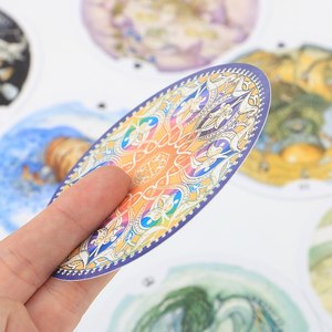 Material de papel de tarjeta de <span class=keywords><strong>Tarot</strong></span> en forma personalizada para uso familiar Tarjeta personalizada de lectura de fortuna de horóscopo interesante grueso - Product Image 3