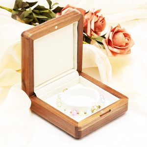 Nueva Caja de Madera Sólida Rectangular para Joyas y Pulseras, Caja de Regalo para Colgantes, Jadeíta, Jade Hetian, Curiosidades y Almacenamiento de Piedras Preciosas - Product Image 5