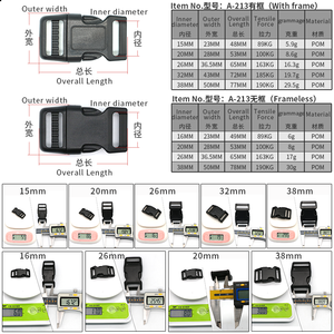 Huisdier <span class=keywords><strong>Plastic</strong></span> Gespen Zware Tactische <span class=keywords><strong>Plastic</strong></span> Verstelbare Hond Gesp Huisdier Kragen Gesp - Product Image 3