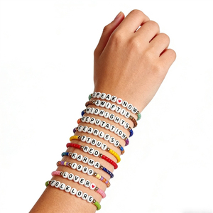 Collar <span class=keywords><strong>de</strong></span> Cuentas <span class=keywords><strong>de</strong></span> Arcilla Suave Estilo Bohemio con Patrón <span class=keywords><strong>de</strong></span> Corazones <span class=keywords><strong>de</strong></span> la Amistad, Estilo Europeo y Americano, <span class=keywords><strong>de</strong></span> Venta Caliente Transfronteriza - Product Image 4