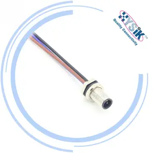 M5 series Male M5 4 Pin Din Overmolded Connector