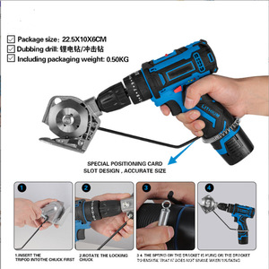 <b>Fabric</b> Cutter Adapter Head 133 For Electric Drill 220V 100W Motor Powered Cloth <b>Cutting</b> <b>Machine</b> Manual Operation - Product Image 4