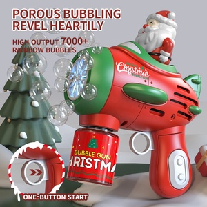 Venta caliente pistola de burbujas automática eléctrica Navidad ametralladoras de burbujas juguetes para niños - Product Image 3