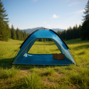 Tente de camping 3-4 personnes, installation rapide, polyester Oxford, imperméable, UPF50, été, randonnée en plein air, pique-nique - Product Image 2