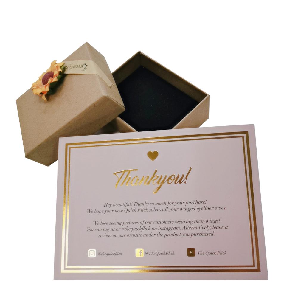 2020 Роскошная розовая поздравительная открытка с логотипом на заказ