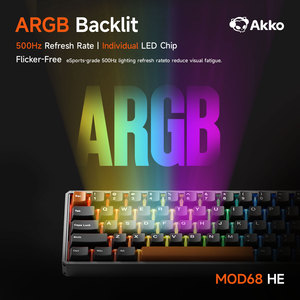 <span class=keywords><strong>Clavier</strong></span> de jeu magnétique AKKO MOD68 HE 65% 8000Hz Polling 0.005mm RT Aluminium CNC ARGB 500Hz 10000mAh Sans fil - Product Image 3