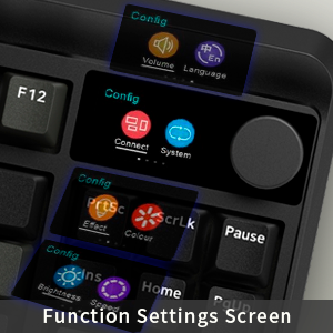 Xvx M87 Pro Bàn phím tri-chế độ thông minh hiển thị RGB Backlit không dây/Type-C cơ khí 87 phím lập trình (chơi game/PC/máy tính xách tay) - Product Image 6