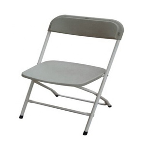 Metal And Plastic Folding Chair Chairs Fold able white plastic Chair