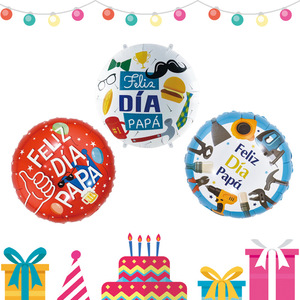 Prodotti di vendita calda 2024 18 pollici nuovi arrivi lamina di elio spagnolo del giorno del papà palloncino per regalo Paty decorazioni forniture - Product Image 2