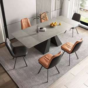 Juego <span class=keywords><strong>de</strong></span> mesa <span class=keywords><strong>de</strong></span> <span class=keywords><strong>comedor</strong></span> extensible moderna <span class=keywords><strong>de</strong></span> lujo muebles <span class=keywords><strong>de</strong></span> cocina retráctiles mesa <span class=keywords><strong>de</strong></span> <span class=keywords><strong>comedor</strong></span> extensible superior <span class=keywords><strong>de</strong></span> mármol <span class=keywords><strong>de</strong></span> piedra sinterizada - Product Image 4