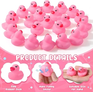 Mini a granel, patos de goma chirriantes, juguetes de baño, pequeño flotador, bañera, Duckies, Baby Shower, recuerdo de fiesta para cumpleaños, suministros de decoración de <span class=keywords><strong>coche</strong></span> - Product Image 5