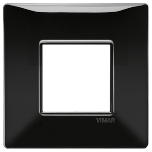 Vimar Black Wall <b>Switch</b> Plate 14.5x9.5cm 0.9cm Height - Product Image 1