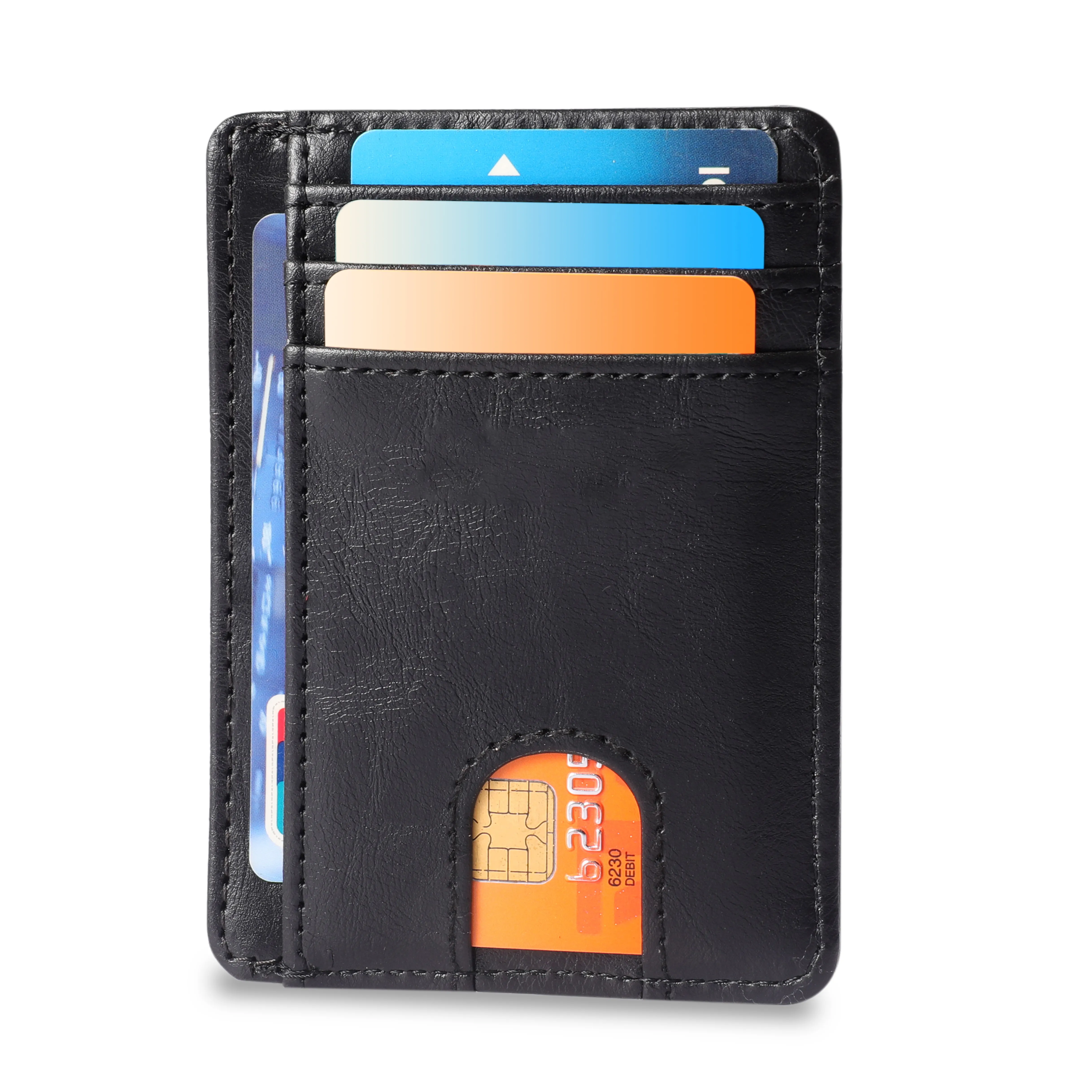 Custom Minimalist card holder men wallet RFID Blocking Leather Wallets for Men Women